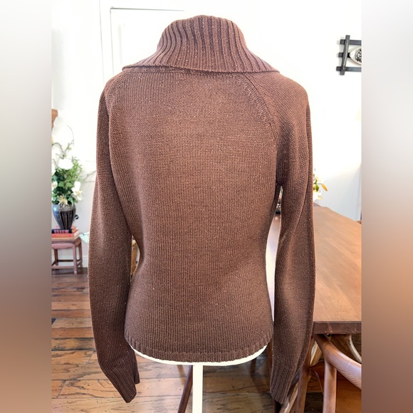 Derek Heart Button-Down Cowl Neck Sweater. Size XL - Picture 3 of 6